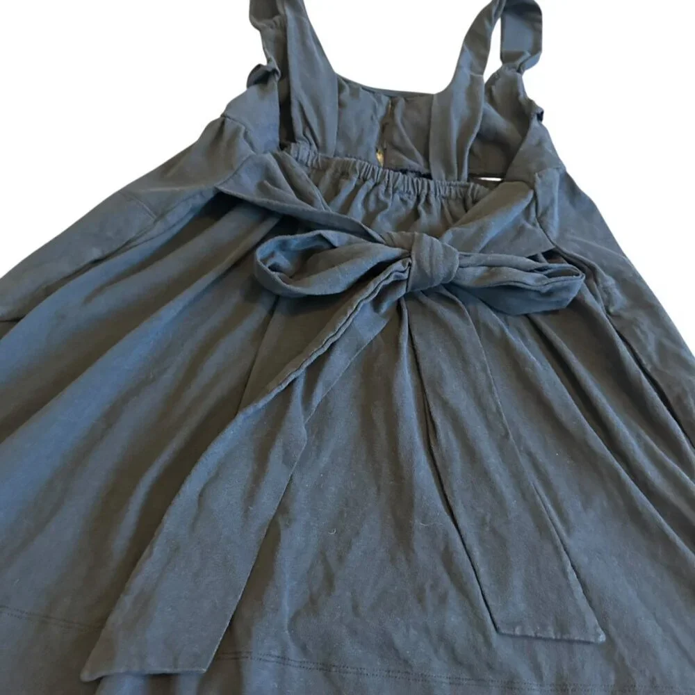 Free People Beach Valley Mini Dress Back Tie Sleeveless Mini 100% Cotton Size XS - Picture 10 of 13